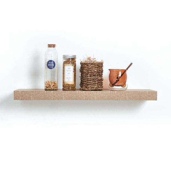 Heavy Duty Floating Shelf - Oak (50kg Weight Capacity)