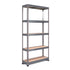 1800x900x300mm 250kg UDL 5x Tier Freestanding FastLok RB Boss Garage Shelving Unit with Galvanised Steel Frame & MDF Shelves